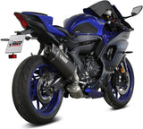 Uncatalysed Exhaust System Without Sound Certification Sr-1 Titanium Black - Mivv Compatible With Yamaha Yzf R7 (2022-2024)