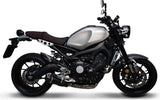 Complete Catalytic Exhaust System Without Sound Certification Relevance Carbon Carbon Cap - Termignoni Compatible With Yamaha Xsr 900 (2014-2020)
