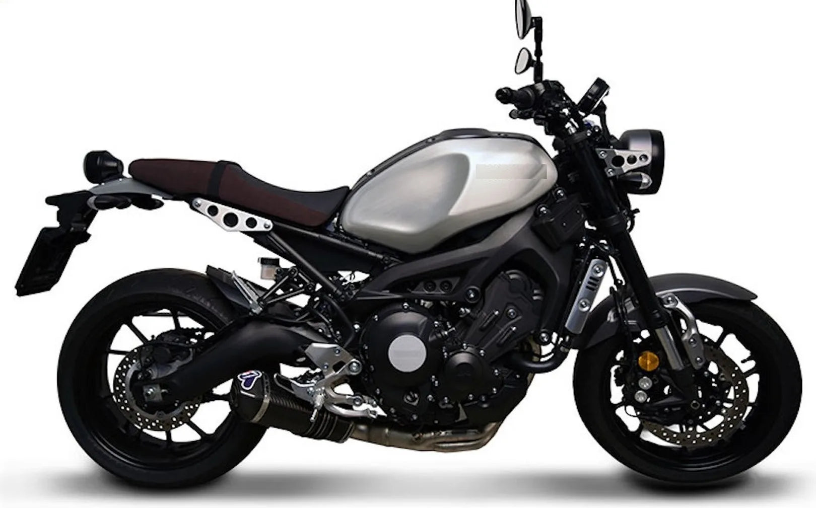 Complete Exhaust System Without Sound Certification Relevance Carbon Carbon Cap - Termignoni Compatible With Yamaha Xsr 900 (2014-2020)