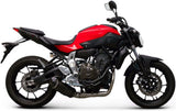 Complete Catalytic Exhaust System Without Sound Certification Relevance Carbon Carbon Cap - Termignoni Compatible With Yamaha Xsr 700 (2014-2020)