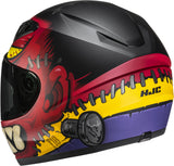 Full-Face Motorcycle Helmet Hjc Y10 Advanced Polycarbonate Mc1Sf Frank Size 08 M