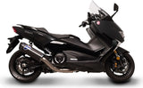 Complete Catalytic Exhaust System Without Sound Certification Scream Carbon Carbon Cap - Termignoni Compatible With Yamaha Xp 530 T-Max (2017-2019)