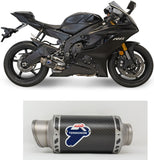 Exhaust Tip Without Sound Certification Gp Carbon - Termignoni Compatible With Yamaha Yzf-R6 (2006-2023)