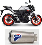 Exhaust Tip Without Sound Certification Gp2R-Rht Titanium Aluminium Cap - Termignoni Compatible With Yamaha Mt-3 (2015-2020)