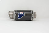 Exhaust Tip Without Sound Certification Gp Carbon - Termignoni Compatible With Yamaha Mt-3 (2015-2020)