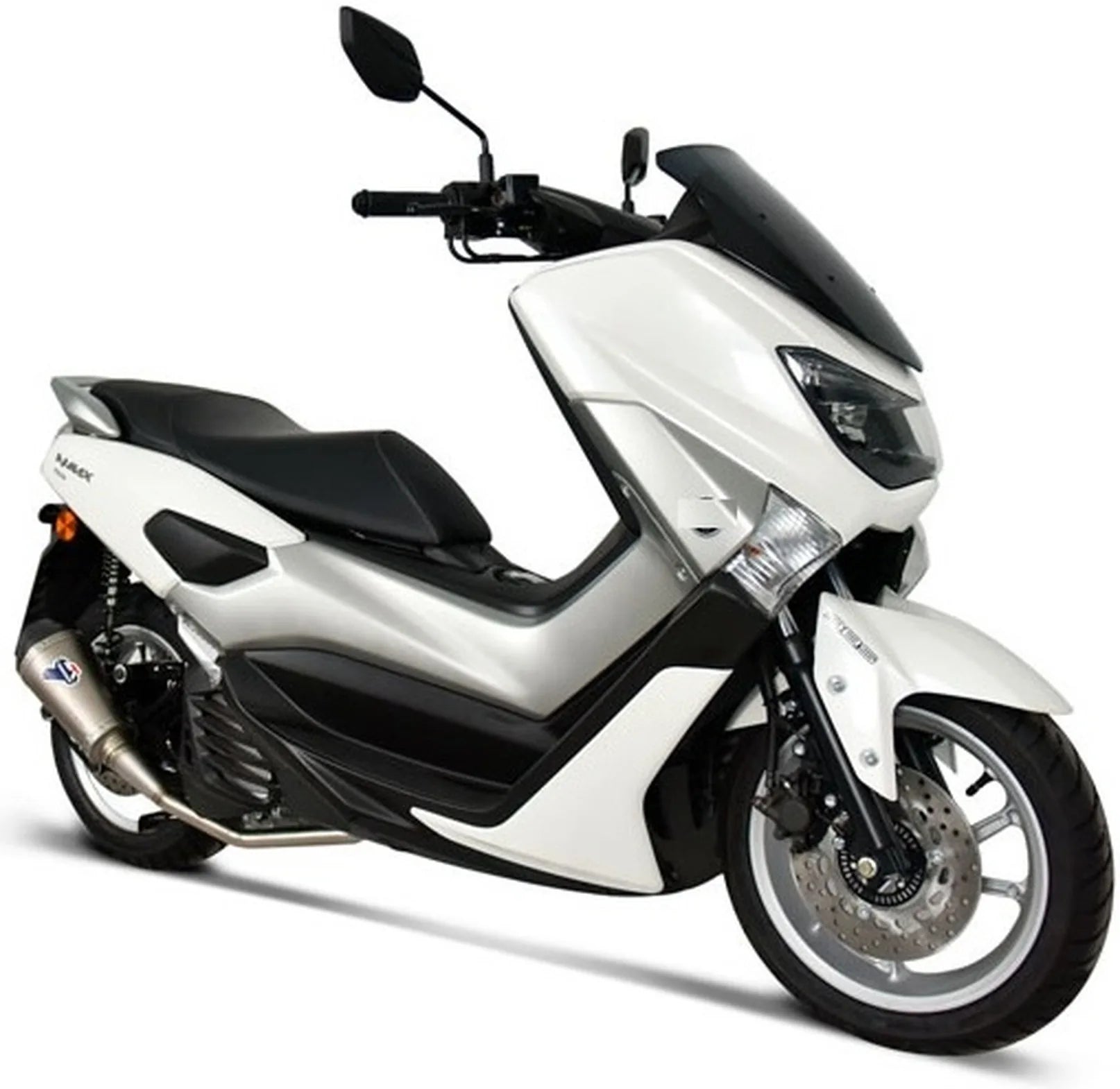 Complete Exhaust System Without Catalytic Converter And Without Sound Certification Relevance Titanium Carbon Cap - Termignoni Compatible With Yamaha N-Max 155 (2017-2020)