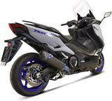 Complete Exhaust System Without Sound Certification Carbon Black Carbon Cap - Termignoni Compatible With Yamaha Xp 560 T-Max (2020)