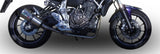 Complete Non-Catalytic Exhaust System With Sound Certification Gpe Anniversary Titanium - Gpr Compatible With Yamaha Mt-07 (2014-2016)