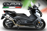 Complete Catalytic Exhaust System With Sound Certification Gpe Anniversary Titanium - Gpr Compatible With Yamaha T-Max 530 (2012-2016)
