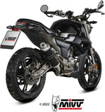 Complete Non-Catalytic Exhaust System With Sound Certification Gp Steel Black - Mivv Compatible With Zontes Zt 125 G1 (2021-2024)