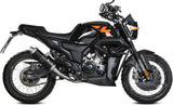 Complete Catalytic Exhaust System With Sound Certification Gp Steel Black - Mivv Compatible With Zontes Zt 125 Gk (2021-2024)