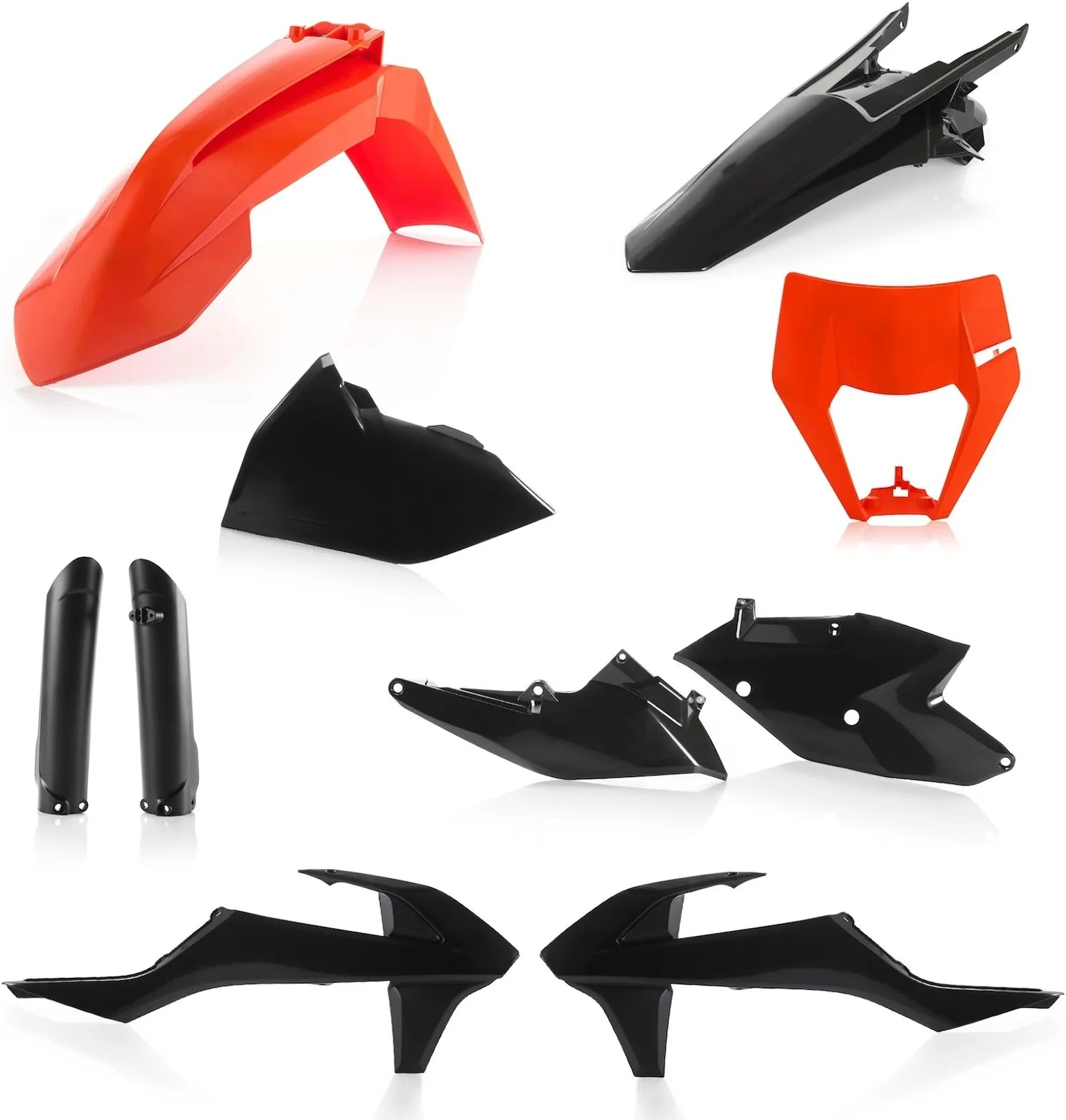 Plastics Full Kit - Acerbis Compatible With Ktm 250 Exc Tpi (2018-2019)