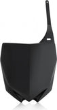 Front Number Plate - Acerbis Compatible With Yamaha Yz 250 (2002-2014)