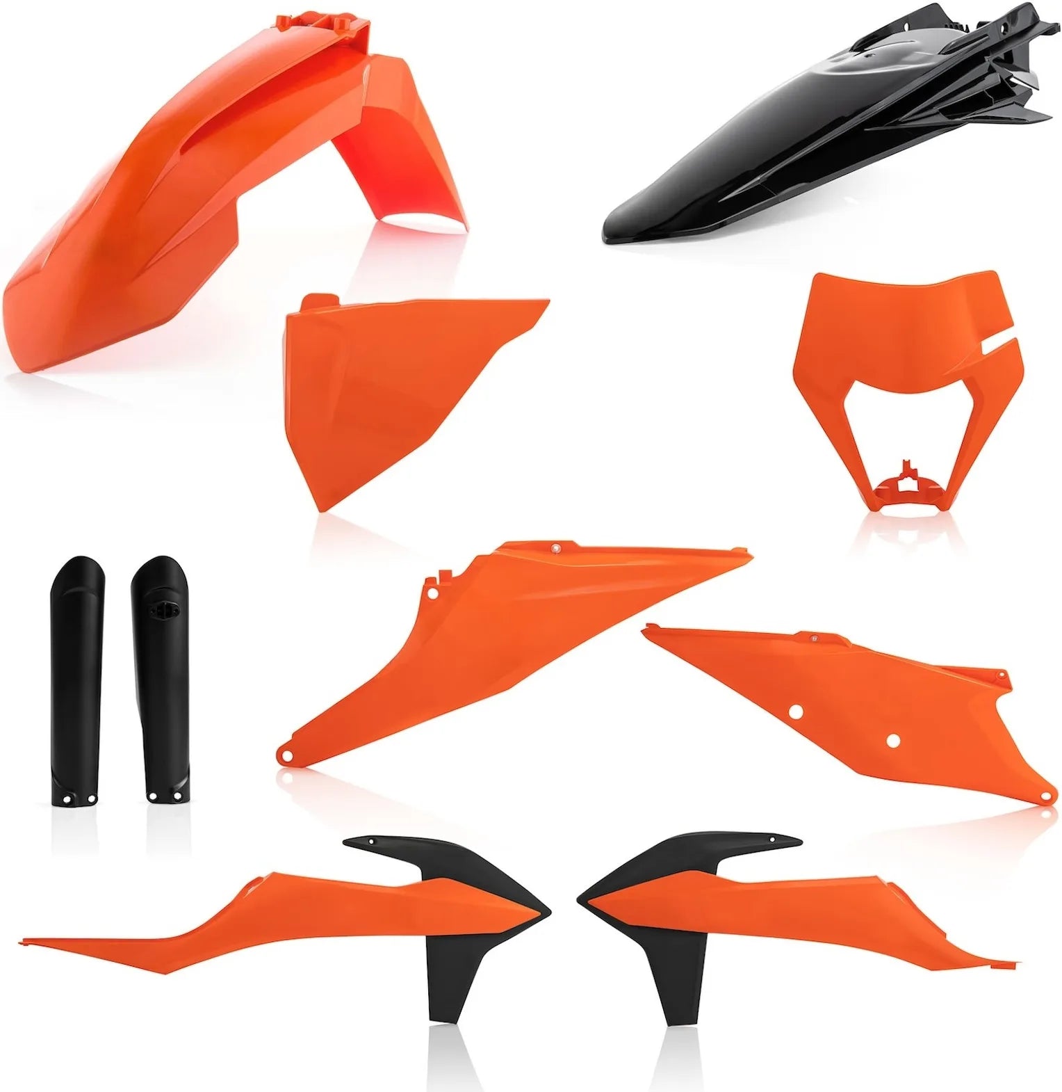 Plastics Full Kit - Acerbis Compatible With Ktm 250 Exc-F (2020-2022)