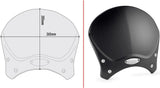 Black Aluminium Race Cafe Wind-Scree Aluminium - Givi Compatible With Moto Guzzi V7 850 Stone - Special (2021-2024)