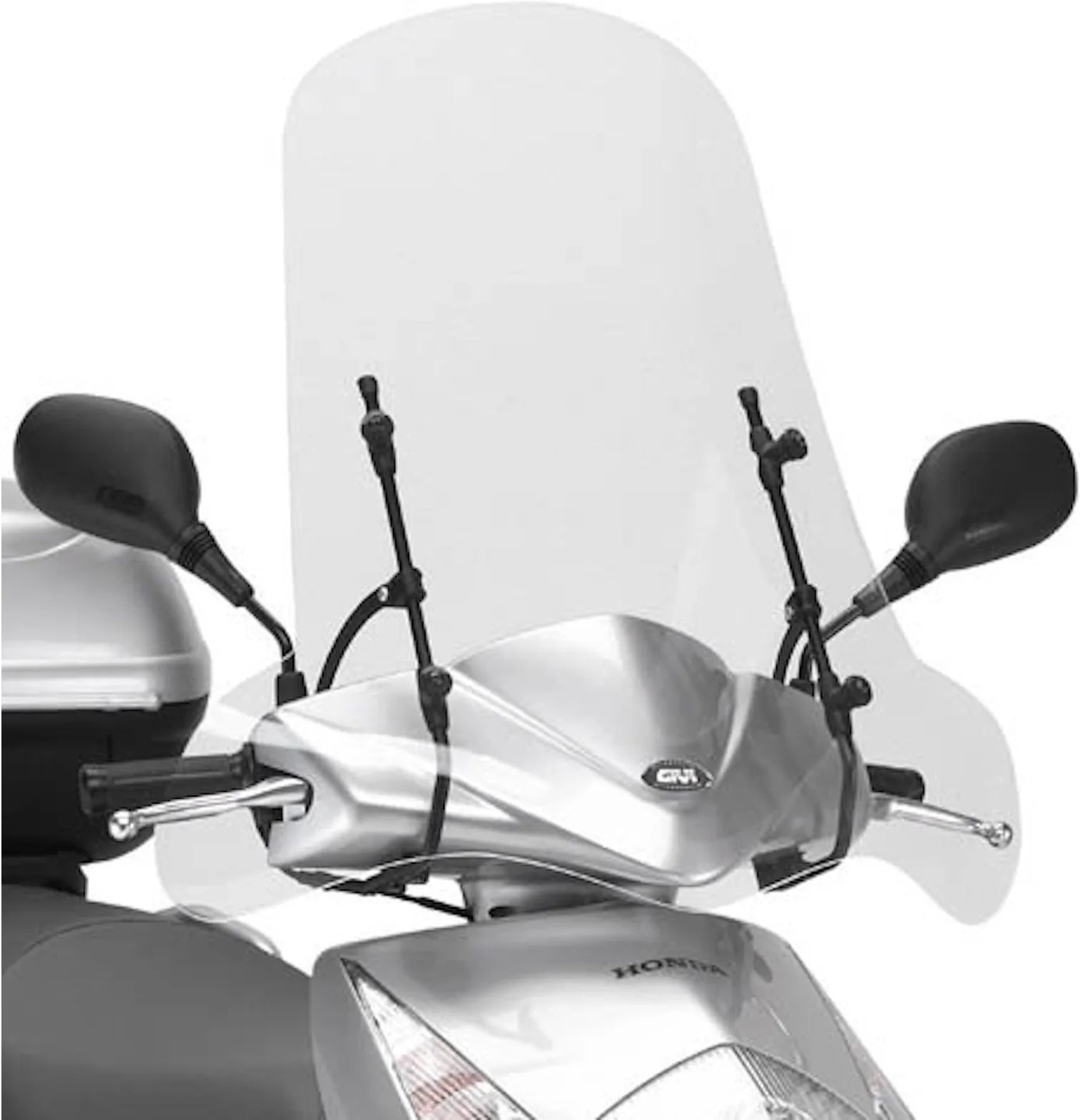 Transparent Wind-Screen 102A - Givi Compatible With Yamaha Cignus X 125 (2007-2015)