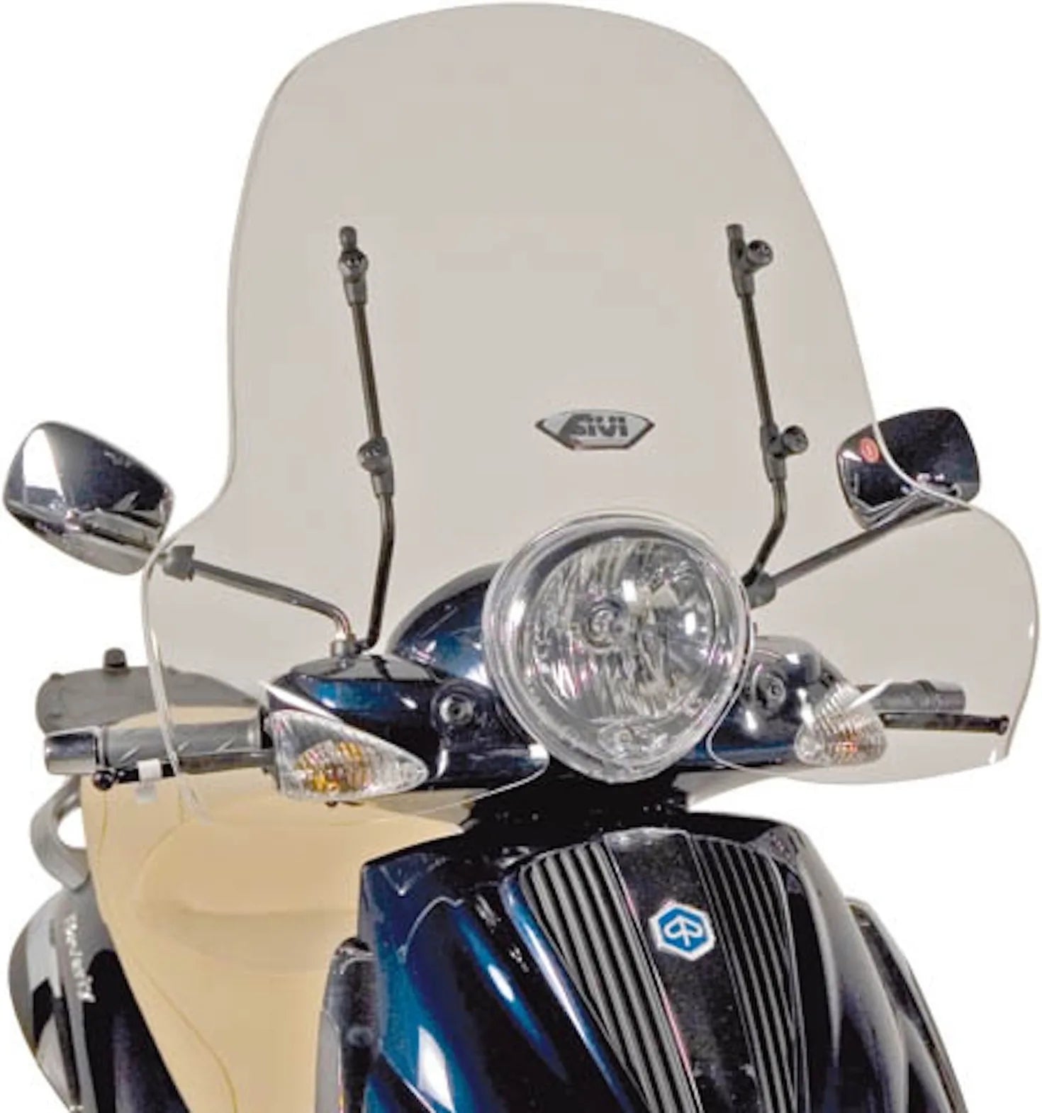 Transparent Wind-Screen 103A - Givi Compatible With Piaggio Beverly 500 (2003-2007)