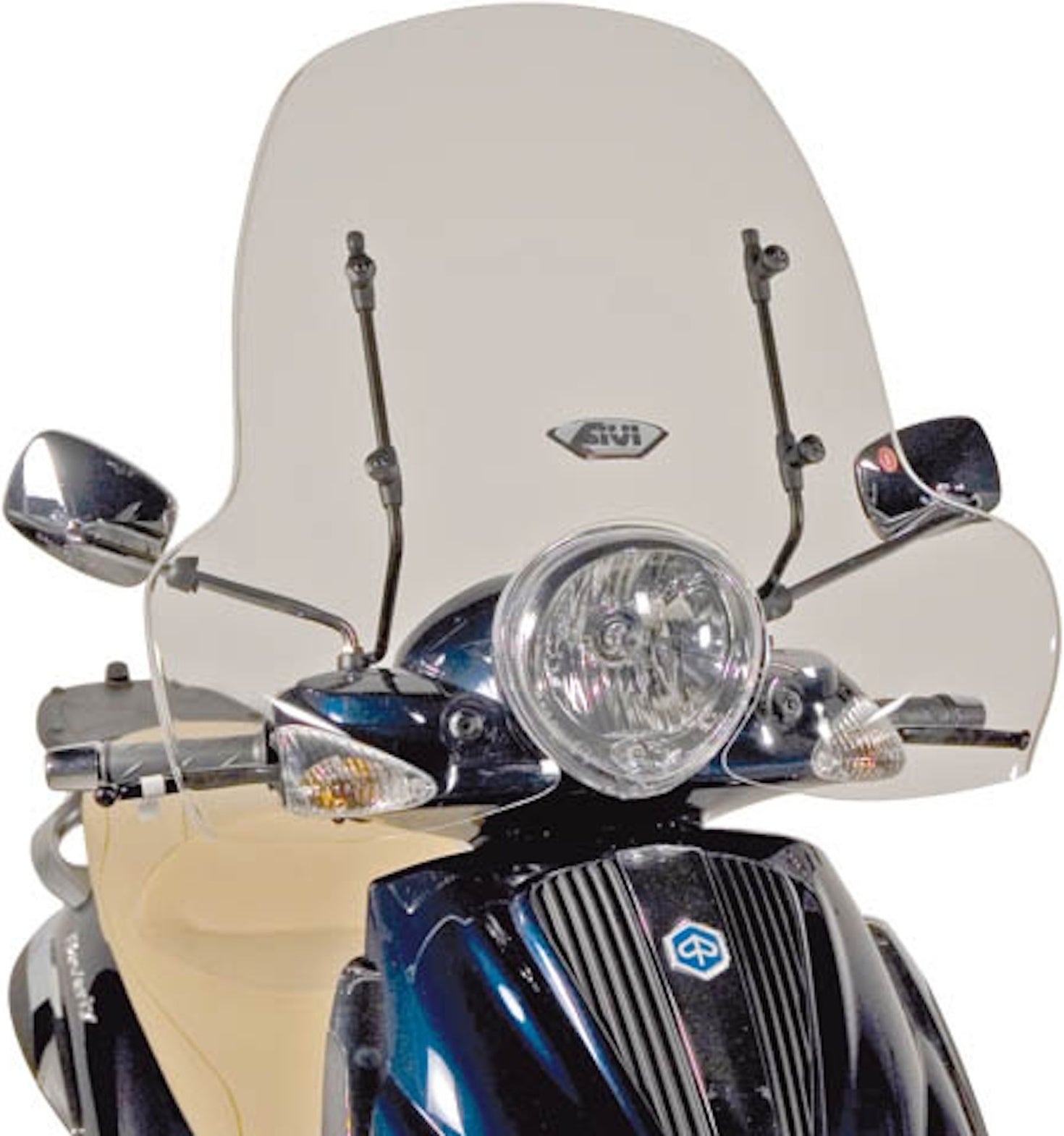 Transparent Wind-Screen 103A - Givi Compatible With Piaggio Beverly Tourer 125 - 250 (2008-2010)