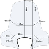 Transparent Wind-Screen - Givi Compatible With Piaggio Liberty 50 - 125 - 150 (2016-2024)