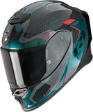 Full-Face Motorcycle Helmet Scorpion Exo Exo-R1 Evo Carbon Air Carbon Fiber Black Green Propel Size S