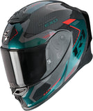 Full-Face Motorcycle Helmet Scorpion Exo Exo-R1 Evo Carbon Air Carbon Fiber Black Green Propel Size Xs