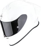 Full-Face Motorcycle Helmet Scorpion Exo Exo-R1 Evo Ii Air Ultra Tct Pearl White Solid Size Xl
