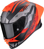 Full-Face Motorcycle Helmet Scorpion Exo Exo-R1 Evo Ii Air Ultra Tct Matt Black Red Valere Size S