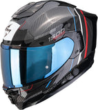 Full-Face Motorcycle Helmet Scorpion Exo Exo-1500 Carbon Air Carbon Fiber Black Red Blue Zity Size Xxl