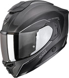 Full-Face Motorcycle Helmet Scorpion Exo Exo-1500 Carbon Air Carbon Fiber Matt Black Silver Mundi Size S