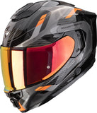 Full-Face Motorcycle Helmet Scorpion Exo Exo-1500 Air Ultra Tct Black Orange Sleek Size M