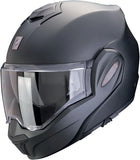 Flip-Up Motorcycle Helmet Scorpion Exo Exo-Tech Evo Polycarbonate Matt Black Solid Size M