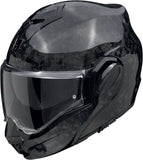 Full-Face Motorcycle Helmet Scorpion Exo Exo-Tech Evo Carbon Carbon Fiber Black Onyx Size S