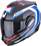 Flip-Up Motorcycle Helmet Scorpion Exo Exo-Tech Evo Carbon Carbon Fiber Black Blue Red Cosy Size S