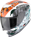 Full-Face Motorcycle Helmet Scorpion Exo Exo-Jnr Air Polycarbonate White Blue Orange The4Elements Size S