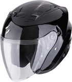 Urban Motorcycle Helmet Scorpion Exo Exo-Z1 Ultra Tct Metallic Black Solid Size L