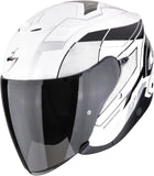 Urban Motorcycle Helmet Scorpion Exo Exo-Z1 Ultra Tct White Black Silver Vue Size L