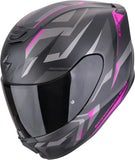 Full-Face Motorcycle Helmet Scorpion Exo Exo-391 Polycarbonate Matt Black Pink Aaxo Size M
