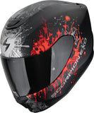Full-Face Motorcycle Helmet Scorpion Exo Exo-391 Polycarbonate Matt Black Silver Red Wolf Size Xl