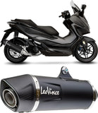 Complete Exhaust System Without Catalytic Converter And Without Sound Certification Lv One Evo Steel Black Carbon Fiber End Cap - Leovince Compatible With Yamaha Fz-07 (2017-2020)