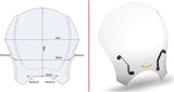 Universal Transparent Wind-Screen - Givi Compatible With Benelli Leoncino 800 (2022-2024)