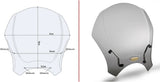 Universal Smoked Wind-Screen - Givi Compatible With Royal Enfield Scram 411 (2022-2024)