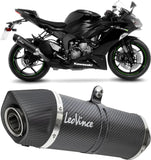 Exhaust Tip Without Sound Certification Lv One Evo Carbon Fiber Carbon Fiber End Cap - Leovince Compatible With Kawasaki Zx 6R Ninja (2019-2020)