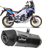 Exhaust Tip Without Sound Certification Lv One Evo Stainless Steel Carbon Fiber End Cap - Leovince Compatible With Ktm 1290 Super Adventure T (2017-2020)
