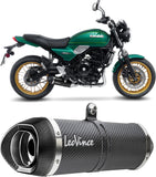 Complete Exhaust System Without Catalytic Converter And Without Sound Certification Lv One Evo Carbon Fiber Carbon Fiber End Cap - Leovince Compatible With Kawasaki Ninja 650 (2021-2026)