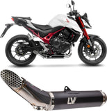 Complete Exhaust System Without Catalytic Converter And Without Sound Certification Lv Race Stainless Steel - Leovince Compatible With Honda Cb 750 Hornet (2023-2024)