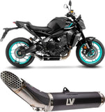 Complete Exhaust System Without Catalytic Converter And Without Sound Certification Lv Race Stainless Steel - Leovince Compatible With Yamaha Mt-09 (2024-2026)