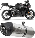 Exhaust Tip Without Sound Certification Lv One Evo Stainless Steel Carbon Fiber End Cap - Leovince Compatible With Honda Cbr 600 Rr (2024-2026)