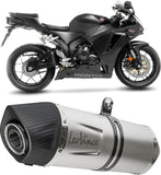 Exhaust Tip Without Sound Certification Lv One Evo Stainless Steel Carbon Fiber End Cap - Leovince Compatible With Honda Cbr 600 Rr (2024-2026)