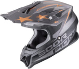 Off-Road Motorcycle Helmet Scorpion Exo Vx-16 Evo Air Polycarbonate Silver Black Copper Patriot Size S