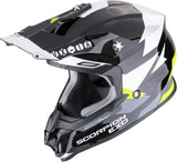 Off-Road Motorcycle Helmet Scorpion Exo Vx-16 Evo Air Polycarbonate Black Neon Yellow Rod Size L
